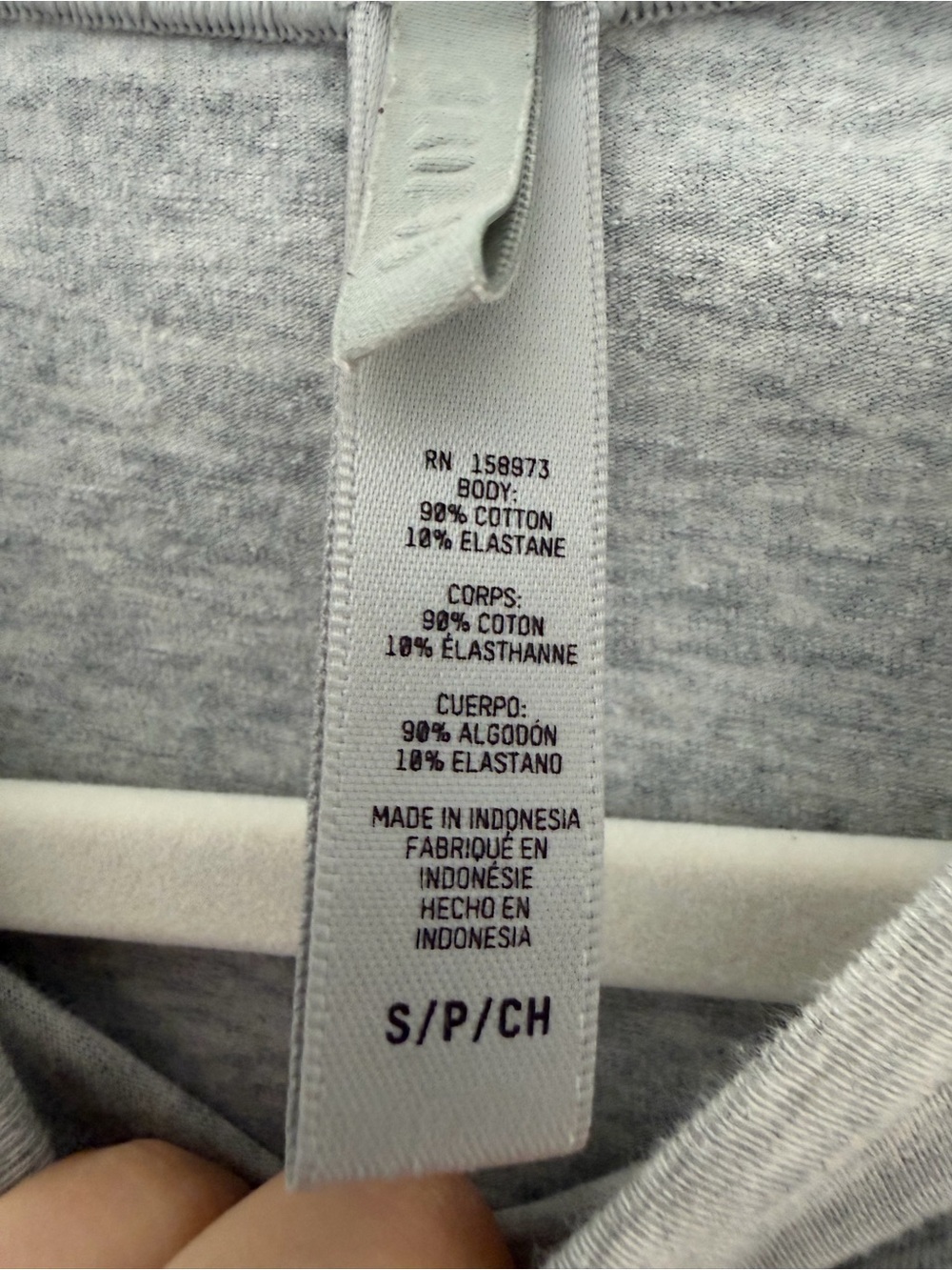 SKIMS Long Sleeve Crew Neck Top - Gray - Picture 2 of 3